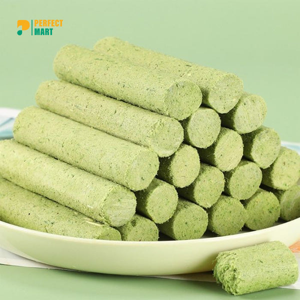 10pcs Cat Grass Teething Stick set with Chicken Flavor for Pet Cat (50g)
