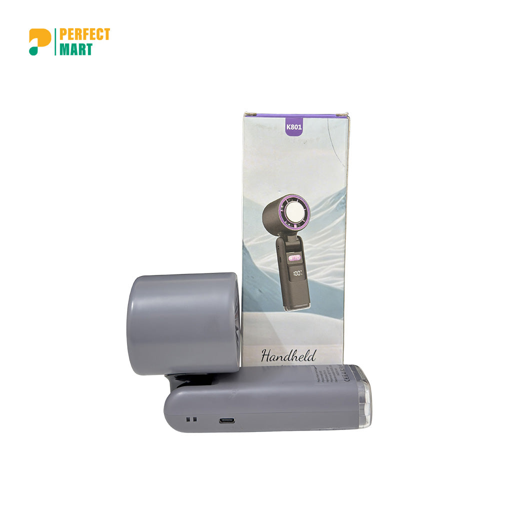 K801 Handheld Foldable Cooling Fan with LED Display