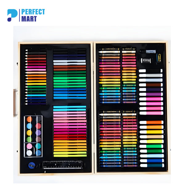 Art Set Wooden Box - 220 pcs