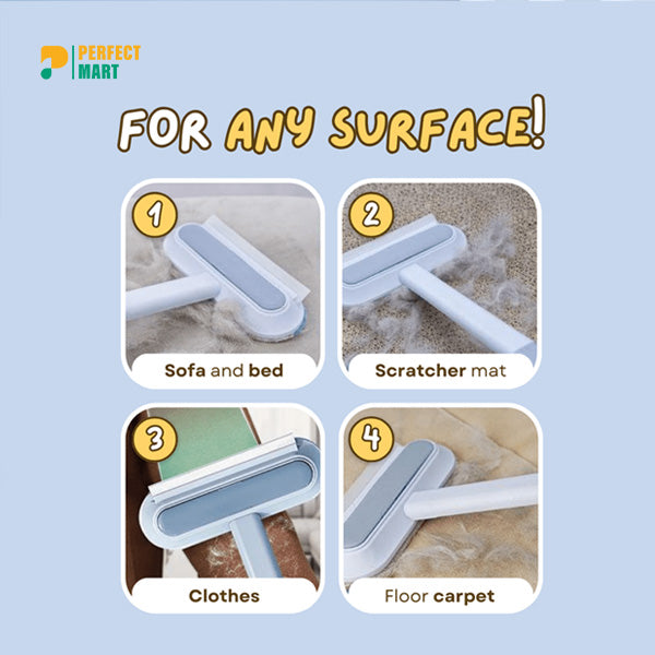 3 In 1 Reusable Lint / Fur Remover with Window Washing Brush for Sofa Carpet Clothes