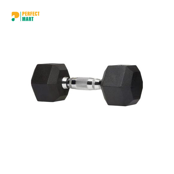 5 KG Rubber Dumbbell Hexagonal Shape 1 Pcs
