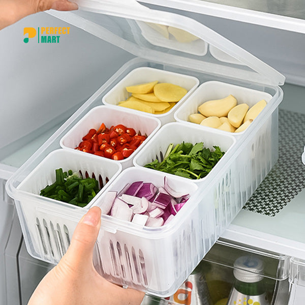 Refrigerator Storage Box 6 Grid