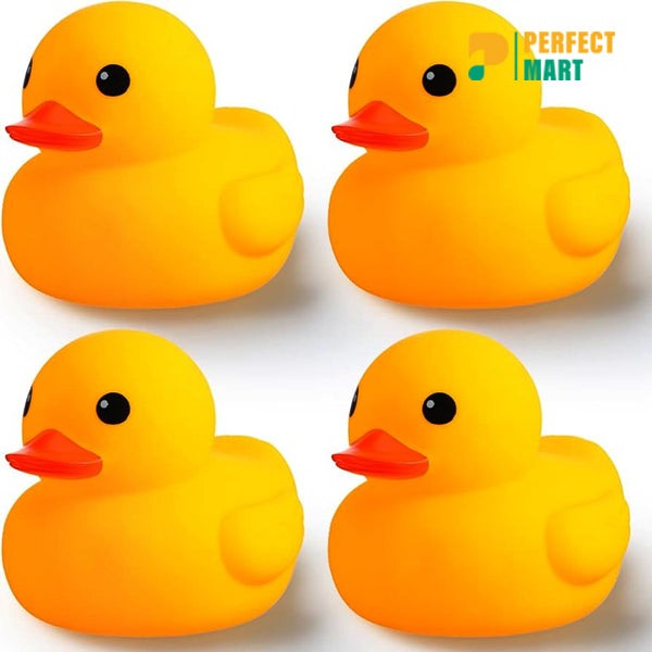 Floating Duck Bath Toys With Squeezing Sound - 8pcs