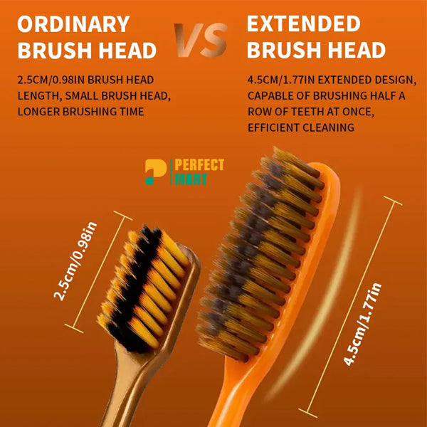 Aima Orange Light Luxury Soft Hair Toothbrush 6 Pcs Gift Box - Family Pack