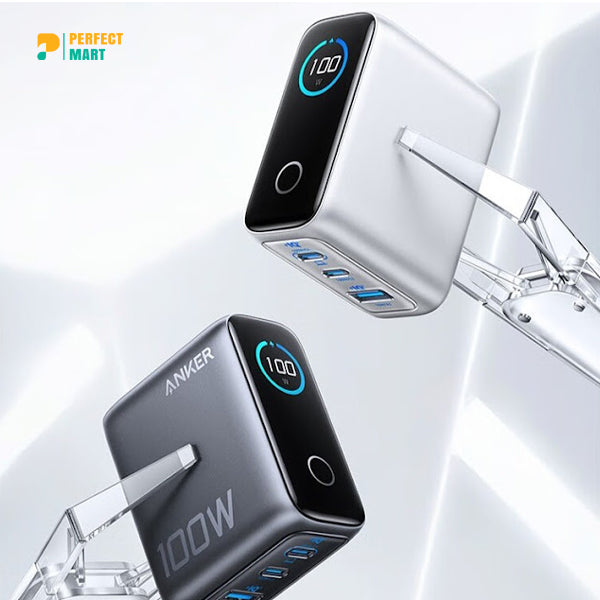 Anker A121B Gan Prime Lite Smart Display 100W Charger