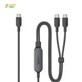 Anker A8895 USB C To Dual USB C Cable 140W 1.2M
