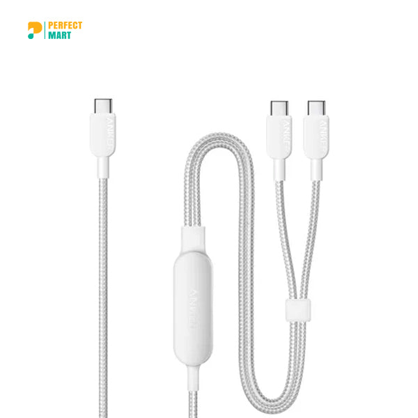 Anker A8895 USB C To Dual USB C Cable 140W 1.2M