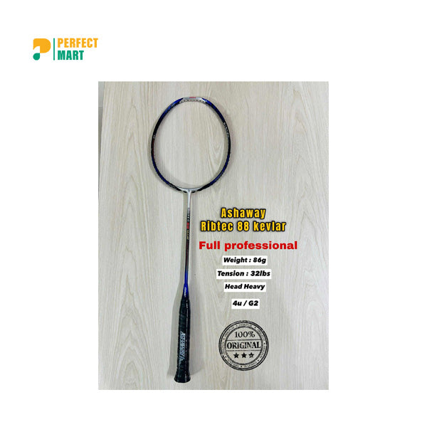 Ashaway Ribtec 88 Kevlar Blue Professional Badminton Racket