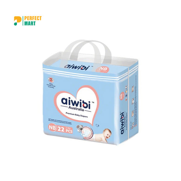 Aiwibi Australian Premium Baby Diaper Newborn Belt 0-5 Kg 22 Pcs