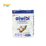 Aiwibi Australian Premium Baby Diaper Newborn Belt 0-5 Kg 60 Pcs