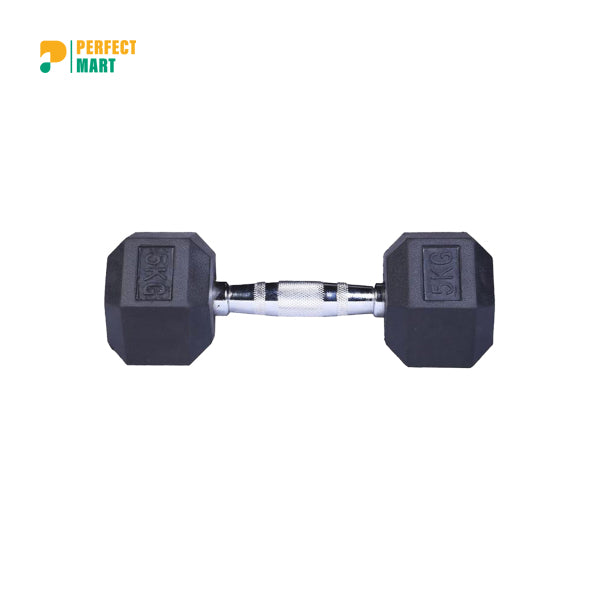 Alkaso Sports 5kg Hex Dumbbell 1 pcs
