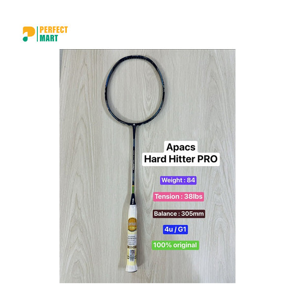 Apacs Hard Hitter Pro Navy Blue Badminton Racket (4U)