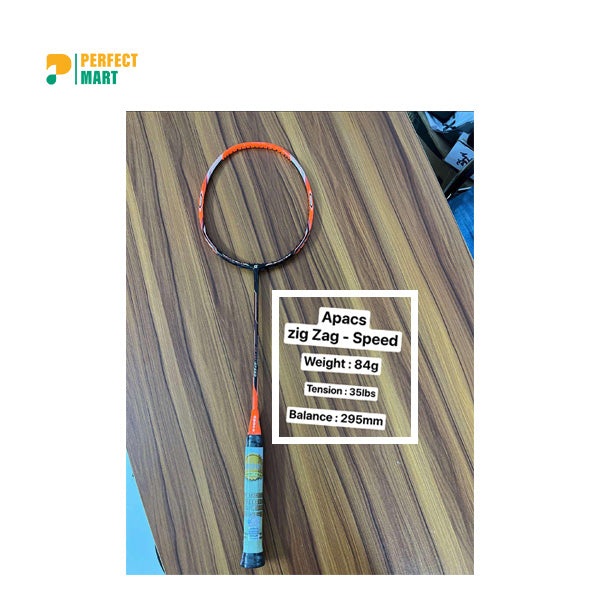 Apacs Zig Zag Speed Orange Badminton Racket
