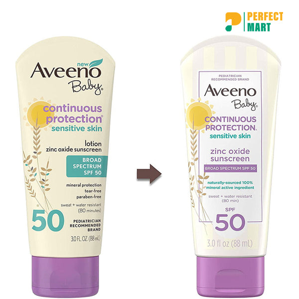 Aveeno Baby Zinc Oxide Sunscreen From 6 Months Plus (88 ml)