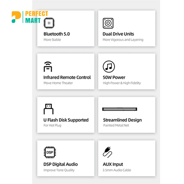 Awei Y999 Wireless Bass Subwoofer Indoor Speakers Sound Bar