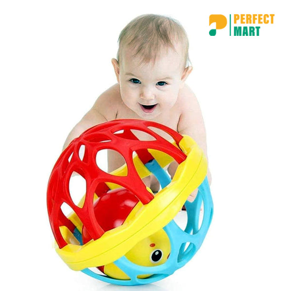 Baby Plastic Soothing Rattle Hand Ball Toy (Newborn 0‑3/6 Months)