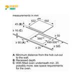 Bosch Series 4 60cm Electric Hob (PKE611BA2E)-Black