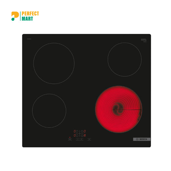 Bosch Series 4 60cm Electric Hob (PKE611BA2E)-Black