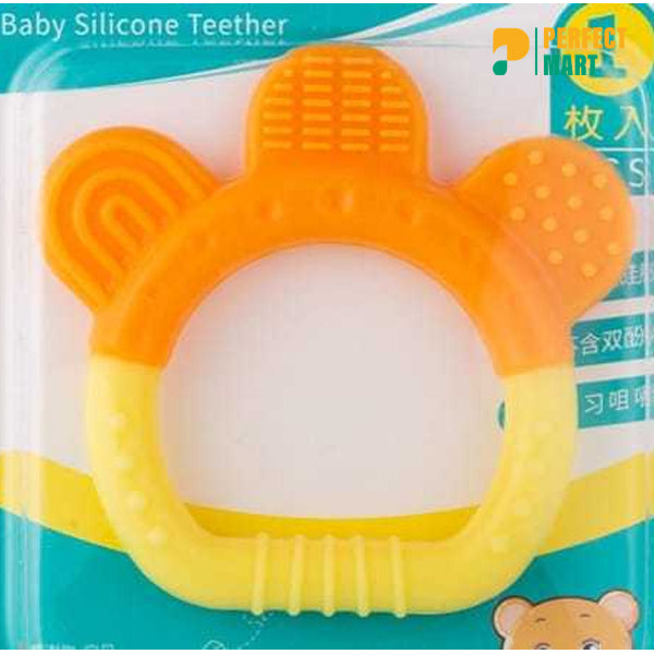 Baby Silicone Hand Teether CN - 1 Pcs - Yellow