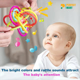 Baby Silicone Manhattan Ball Bright Color Hand Teether CN - 1pcs
