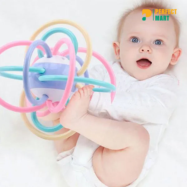 Baby Silicone Manhattan Ball Bright Color Hand Teether CN - 1pcs