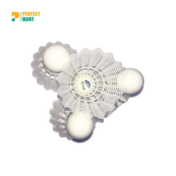 Badminton Shuttle Cock Nylon Superior Grade G10 6pcs White
