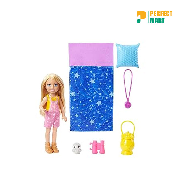Barbie Camping Doll With Pet Owl and Accessories (Any 1Pcs)