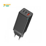 Baseus Gan Quick 2 Pin Travel Charger 65W EU Black