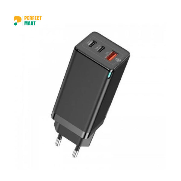 Baseus Gan Quick 2 Pin Travel Charger 65W EU Black