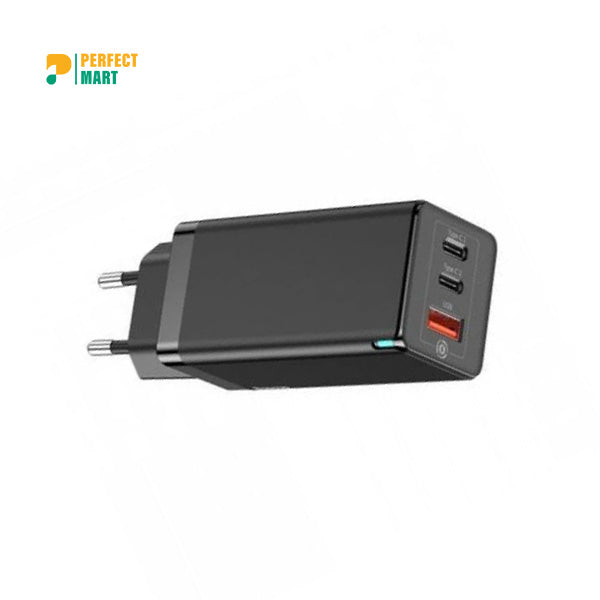 Baseus Gan Quick 2 Pin Travel Charger 65W EU Black