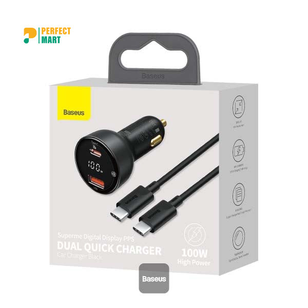 Baseus PD 100W USB Type C 4.0 Car Charger