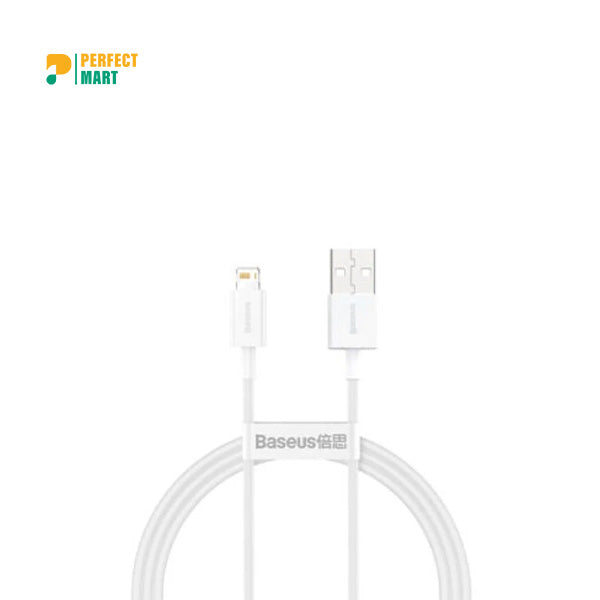 Baseus Superior Series Fast Charging Data Cable USB to iP 2.4A 1m White – CALYS-A02