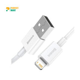 Baseus Superior Series Fast Charging Data Cable USB to iP 2.4A 1m White – CALYS-A02