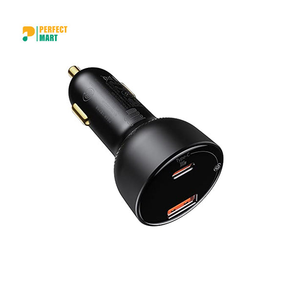 Baseus Superme Digital Display PPS 100W USB Car Charger with Type C Cable