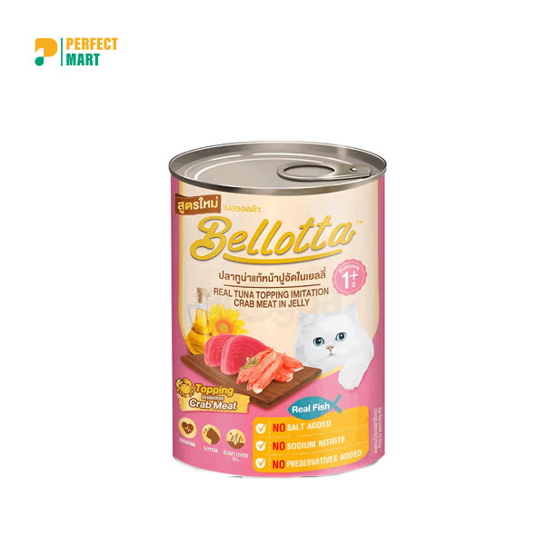 Bellotta Real Tuna Topping Crab in Jelly 400g