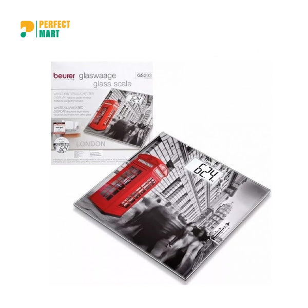 Beurer GS 203 London Glass Bathroom Scale - Germany