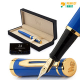 Black Fountain Pen With Box and Ink