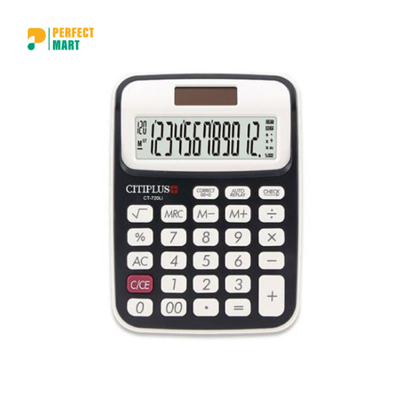 Citiplus Check And Correct Series Electronic Calculator - CT-720Li