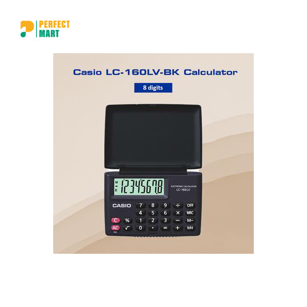 Casio Portable Type 8 Digit Calculator - LC-160LV
