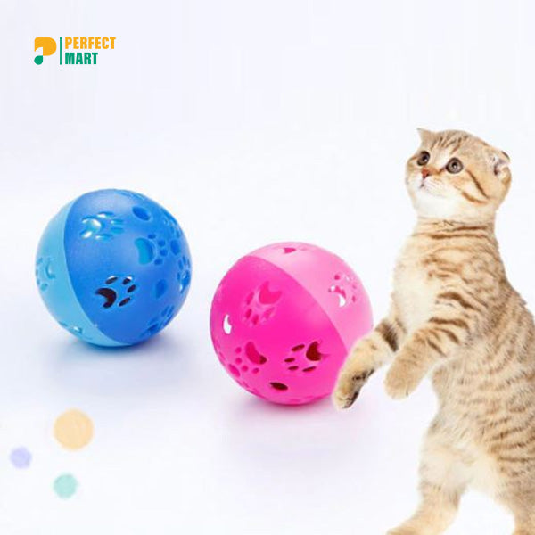 Cats Toys Playing Ball with Bell-(1Pcs)