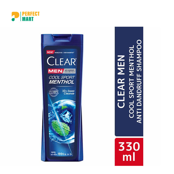 Clear Men Cool Sport Menthol Anti Dandruff Shampoo – 330 ml