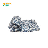 Comfort House Double Size Printed Fabrics Light Weight Comforter - Light Blue