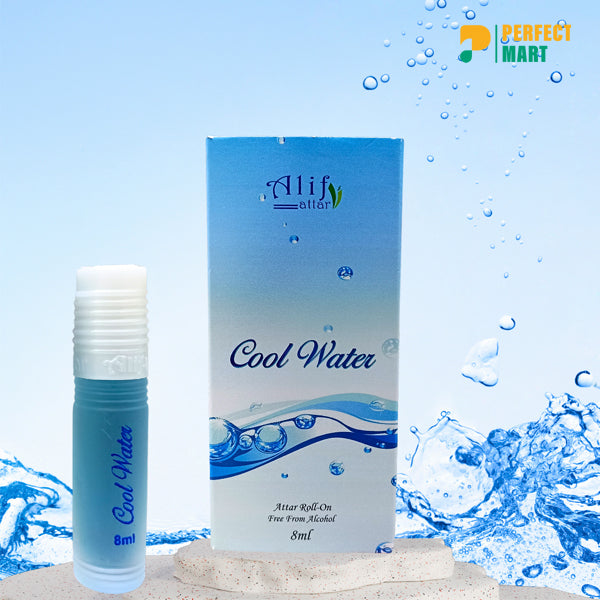 Alif Cool Water Attar - 8ml