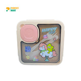 Cute Mini Steel Leak Proof Lunch Box With Spoon And Scissor