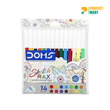 DOMS Sketch Color Pen Max - 14Pcs