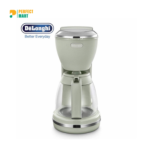 De’Longhi ICMX210.GR Argento Flora Drip Coffee Machine