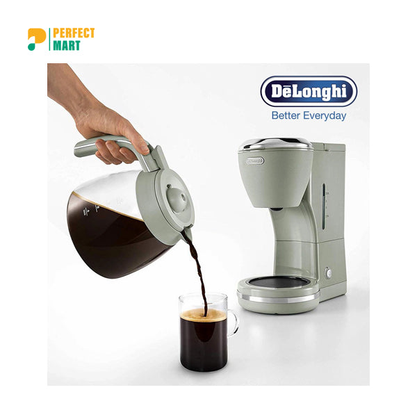 De’Longhi ICMX210.GR Argento Flora Drip Coffee Machine