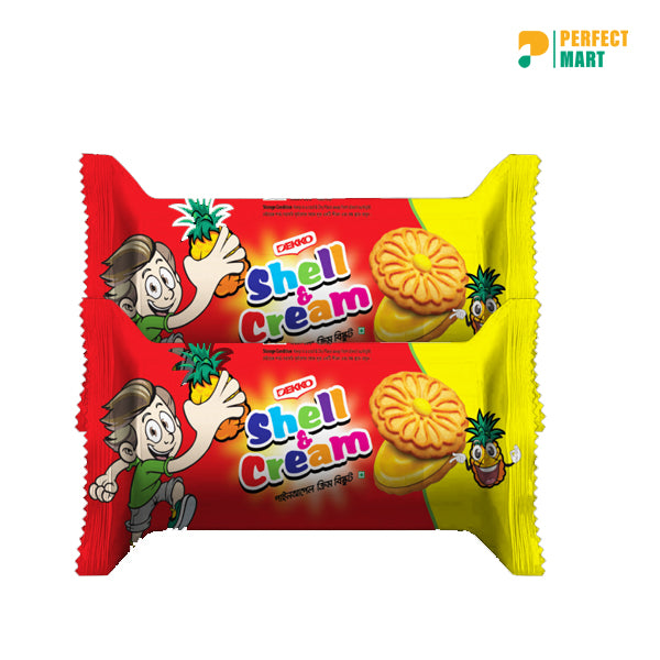 Dekko Shell & Cream Pineapple Biscuits 42gm