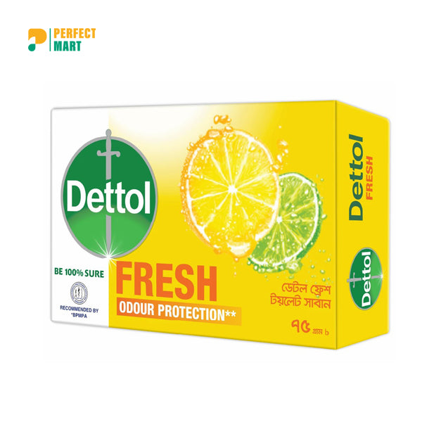 Dettol Fresh Odour Protection Soap 75gm