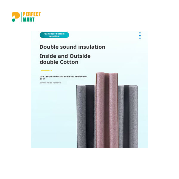 Door Bottom Seal - Quick Install Foam, Dustproof, Insectproof, Keeps Warmth - 35 Inch